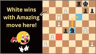 With one "Amazing Tactic" white wins in this "Endgame Chess Puzzle" | Can you Do it?