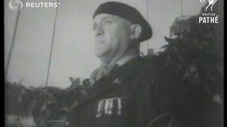 FRANCE: First Anniversary of Marshal Petain's French Legion (1941)