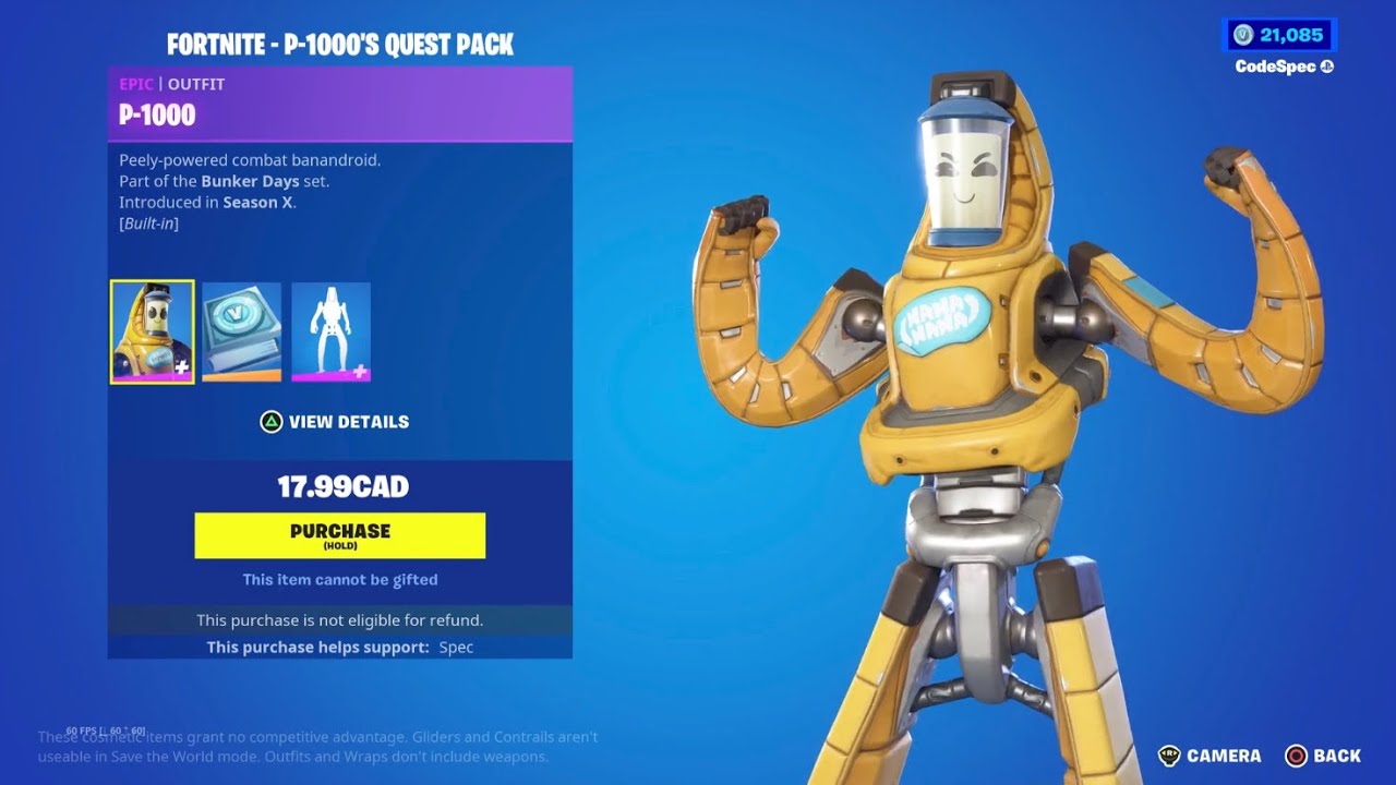 *RARE* P-1000 Pack is Back! (Fortnite Battle Royale)