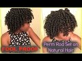 FOOL PROOF Perm Rod Set on Natural Hair for Beginners