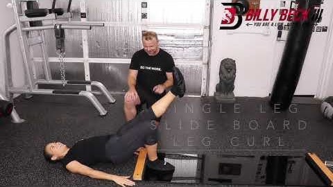 SINGLE LEG SLIDE BOARD LEG CURL