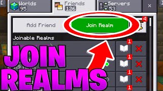 How To Join Realms In Minecraft Bedrock 2025! - Full Guide