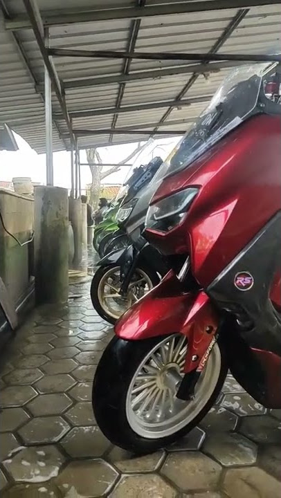 YAMAHA NMAX red GLOSY #nmaxmodifikasi  #cucimotor #shorts