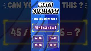 Why Does Everyone Argue About This Simple MCQ? 🤯 #maths #mathstricks #mathematics #viral #reels