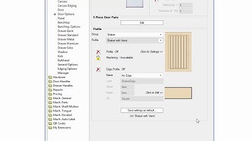 Using Shaker Doors in CabMaster