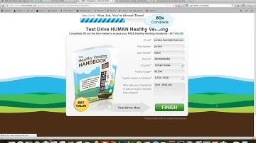 Automating your business processes in Infusionsoft - Example: HUMAN Healthy Vending