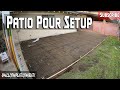 How to Setup & Pour a Backyard Concrete Patio Part 1
