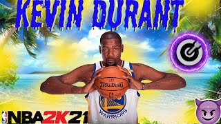 NBA 2K21 BEST KEVIN DURANT BUILD VIDEO!!/HOW TO MAKE A  KEVIN DURANT BUILD IN NBA 2K21