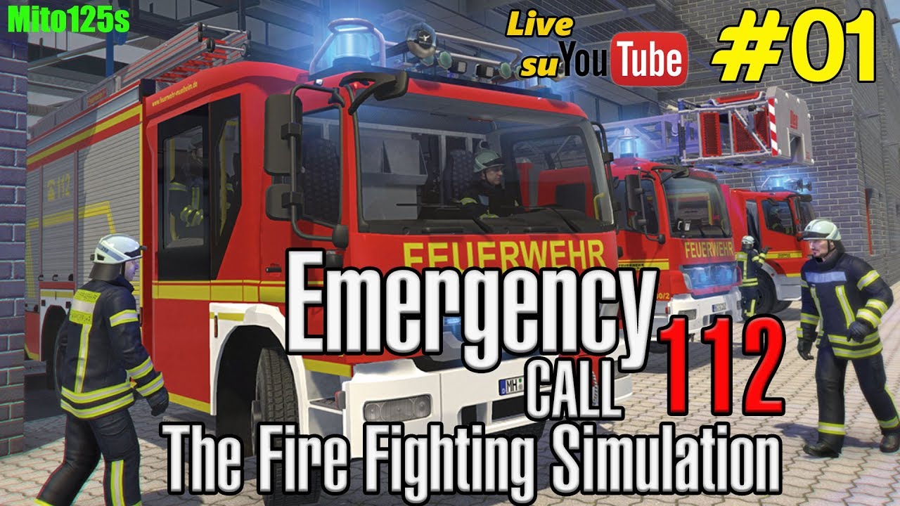 🔴 Emergency Call 112 – The Fire Fighting Simulation #01 - Un pompiere in  città - YouTube