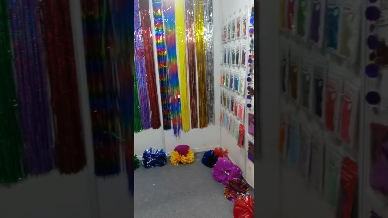 Chinese factory of foil fringe curtain