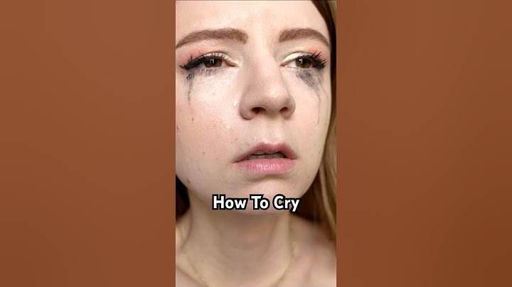 how to cry