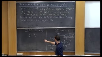 2021 03 01 NITheP Colloquium Ofer Aharony, Towards a theory of quantum gravity