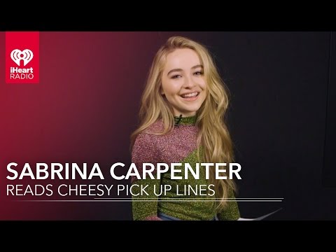 Sabrina Carpenter Reads Cheesy Pick Up Lines Hey Boy Youtube