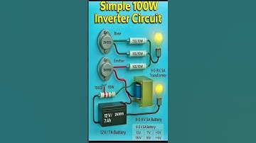 Top Simple 100W Inverter Circuit Using 2N3055 Transistors#InverterCircuit #100WInverter#2N3055