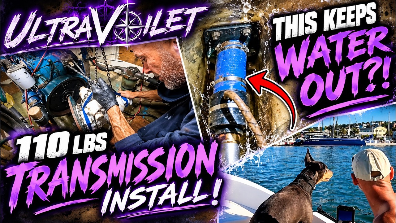 S1E61. This Is Supposed to Keep WATER OUT?! 😳 | Sailboat Transmission Install