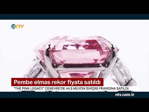 Video: Nadir pembe elmas rekor fiyata satıldı