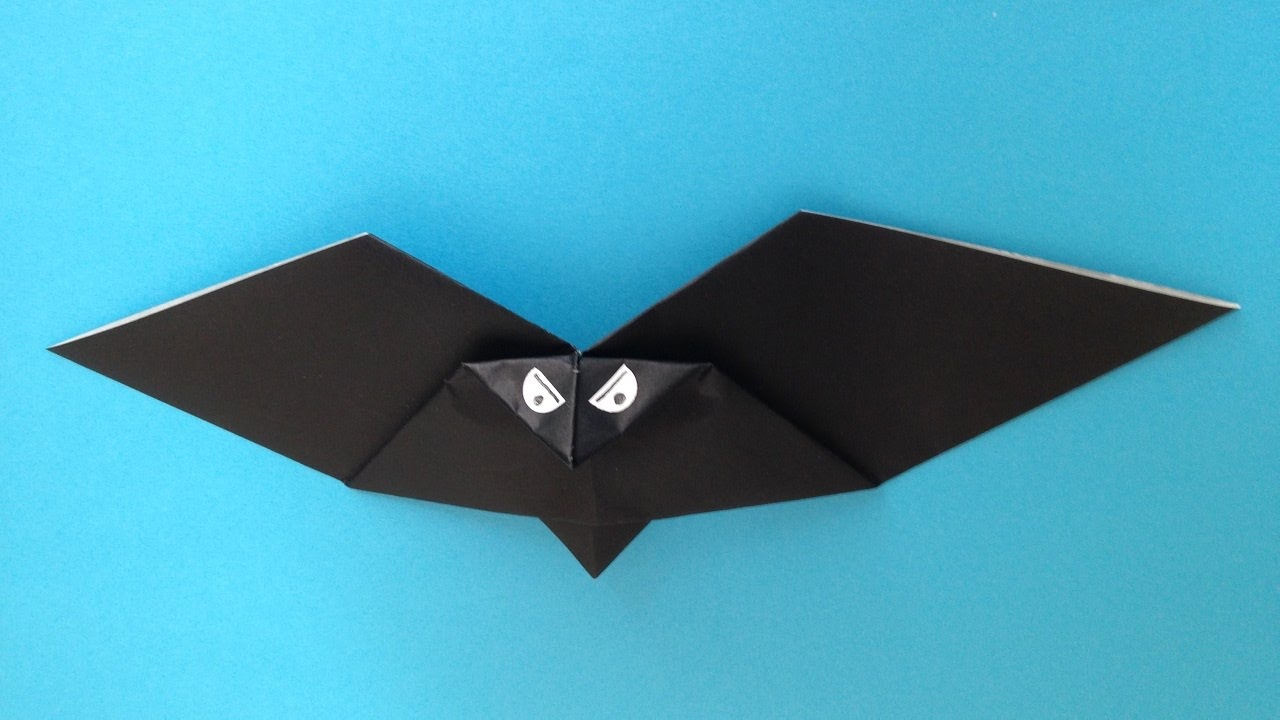 折り紙origami コウモリ 簡単な折り方 Youtube