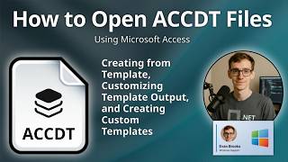 How to Open ACCDT Files (Microsoft Access Database Template)