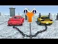 Bungy Jumping Cars from a Skyscraper - beamng drive