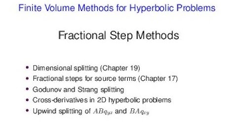 FVMHP23   Fractional step methods