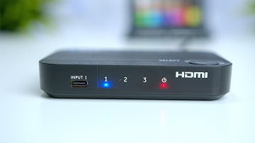 Best way to connect your laptop or Android to your TV! 4K HDMI Switcher with USB-C Support