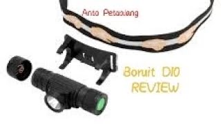 Review senter kepala sejuta umat Boruit D10 harga seratus ribuan.... #headlamps #senter #flashlight