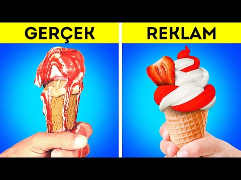 REKLAMLARDA VE GERÇEK HAYATTA GIDALAR || REKLAM TÜYOLARI VE FOTOĞRAFÇILIK İPUÇLARI