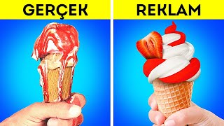 REKLAMLARDA VE GERÇEK HAYATTA GIDALAR || REKLAM TÜYOLARI VE FOTOĞRAFÇILIK İPUÇLARI