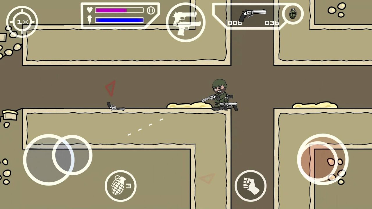 lets play a little game Doodle Army 2 Mini Militia - Gameplay Android