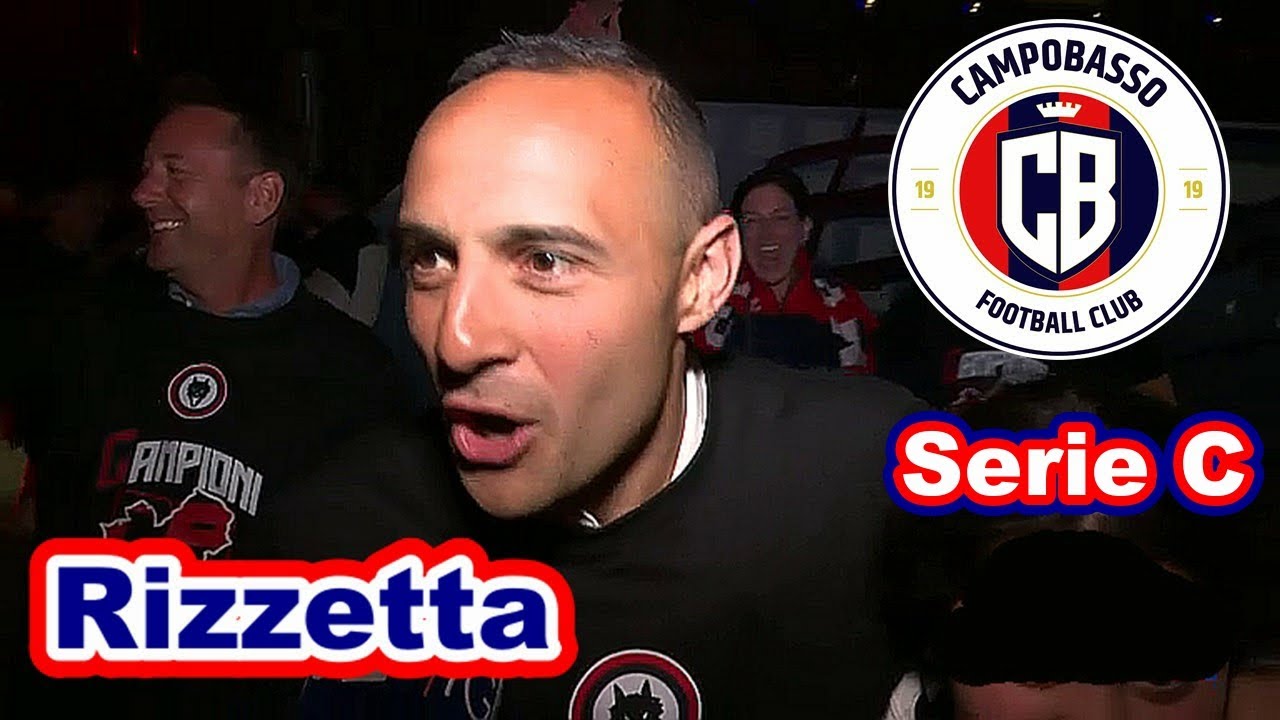 Il Presidente del Campobasso Matt Rizzetta Pazzo Di Goia Insieme Ai Tifosi Rossoblù  Festa Promozion