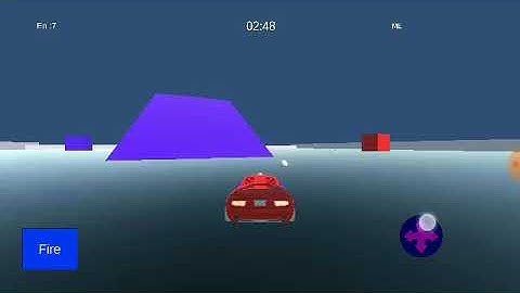 AI shooting car by unity 3D & vuforia