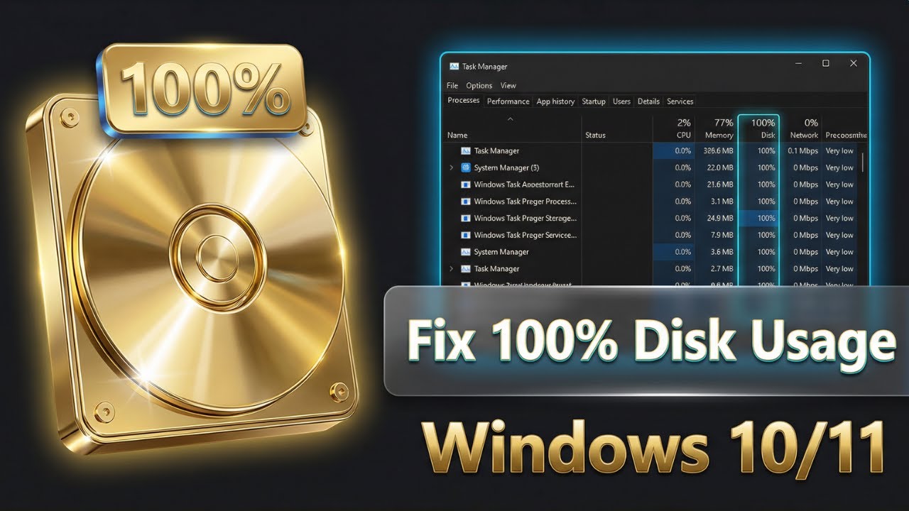 100% решение проблемы использования диска в Windows 10/11 (гарантировано!)