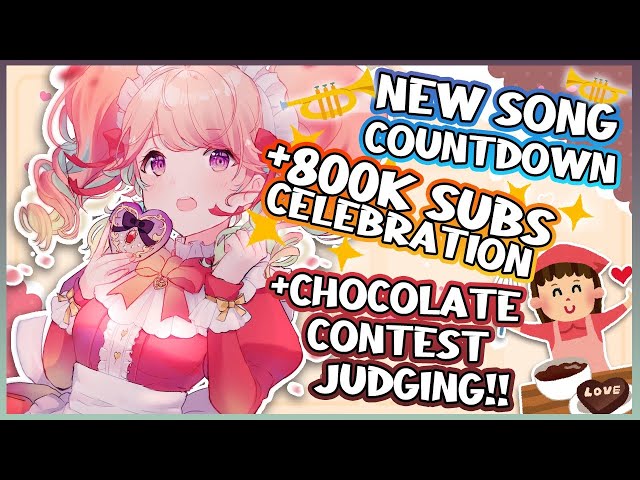 【800k SUBS PARTY】Valentines Day Choco Judging and COUNTDOWN FOR NEW SONG #HeartChallengerChocoのサムネイル