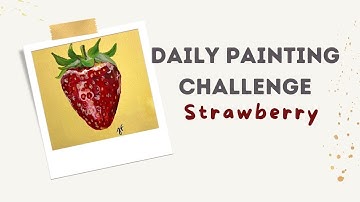 Strawberry in Gouache