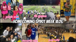 HOMECOMING WEEK VLOG: spirit week, pep rally, football game, and more!