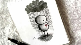 رسم تعبيري سهل جدا...... 💔expressive drawing