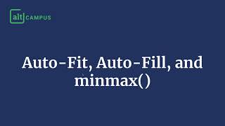 CSS Grid auto-fill, auto-fit, and minmax() for Responsive Layouts