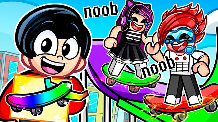 Me Hice Pasar por NOOB en el OBBY de SKATE Despúes Utilicé UNA PATINETA HACKER que VUELA KARIM JUEGA