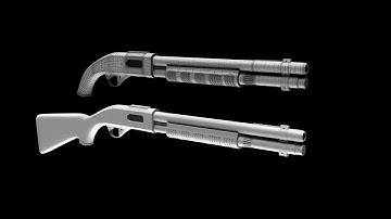 Modeling shotgun 3ds max tutorial part - 1