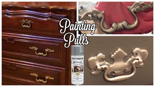 HOW TO PAINT DRESSER KNOBS AND FURNITURE HARDWARE DIY PAINT JOB