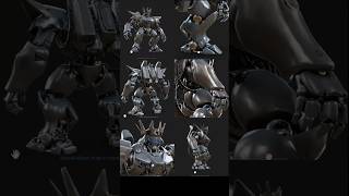 How to Create a Robot with a Glossy Texture in MeshZeus for Second Life - #shorts