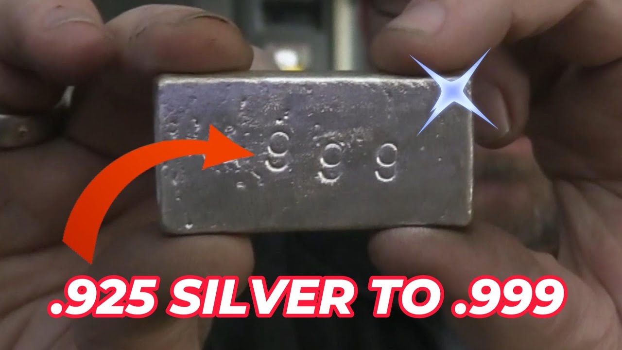 Silver Refine How to Refine Sterling Silver to 999 Fine Silver at Home - YouTube