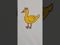 how to draw a duck drawing Easil🦆#art #magic #viral #drawing #easydrawing #artvideo