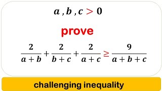 math olympiad preparation /challenging inequality /can you prove this inequality?