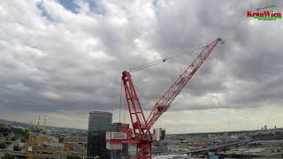 Tower Crane Timelapse Video on Construction Site