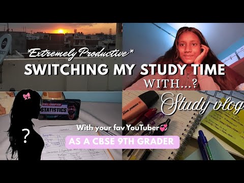 Switching My Study Time with Another YouTuber 😳📚 | It Wasn’t Easy - YouTube