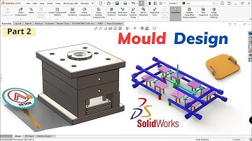 SOLIDWORKS MOLD DESIGN ‼️ Cooling and Ejector  | Cavity - Core