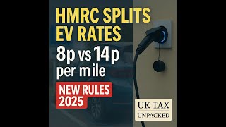 HMRC Splits EV Advisory Fuel Rates | 8p vs 14p Explained (September 2025 Update)