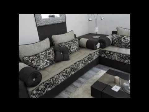 Salon marocain moderne design 2014 youtube Salon moderne design gris
