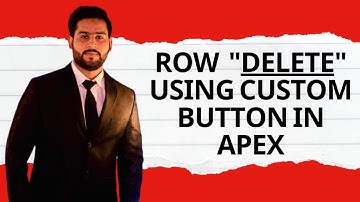 How to Delete Row Using Custom Button with JS in Apex Grid